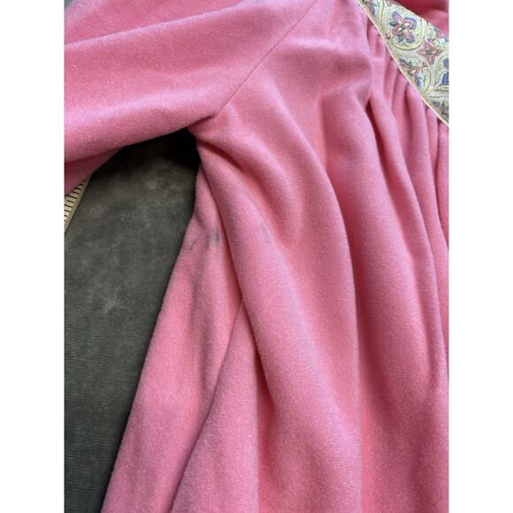 NWT Vanity Fair VTG Velour Robe L Maxi House Coat Dress‎ MuuMuu Mrs Roper Modest - Picture 3 of 9